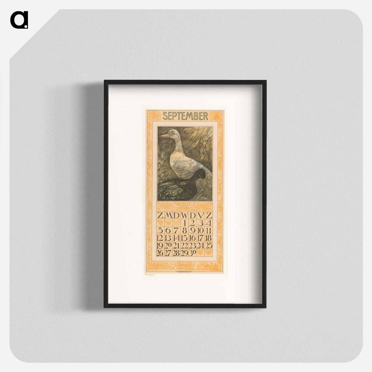 Calendar September meets Thursday - Theo van Hoytema Poster.