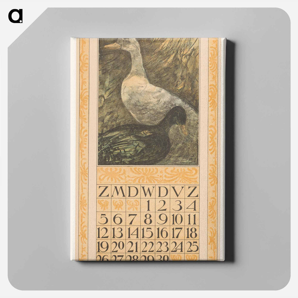 Calendar September meets two weeks - Theo van Hoytema Canvas.