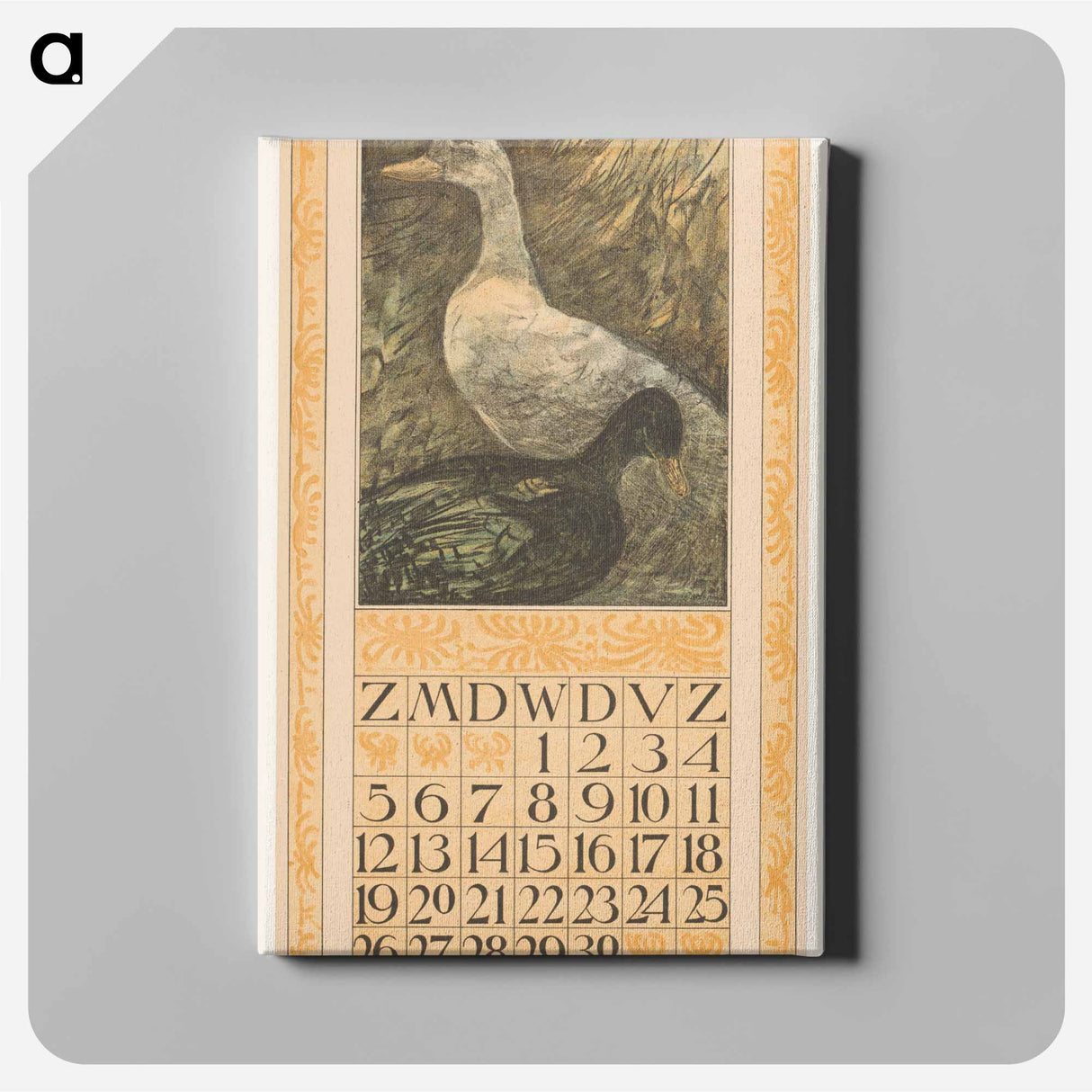 Calendar September meets two weeks - Theo van Hoytema Canvas.