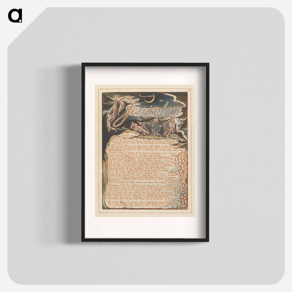 Jerusalem, Plate 4 - William Blake Poster.