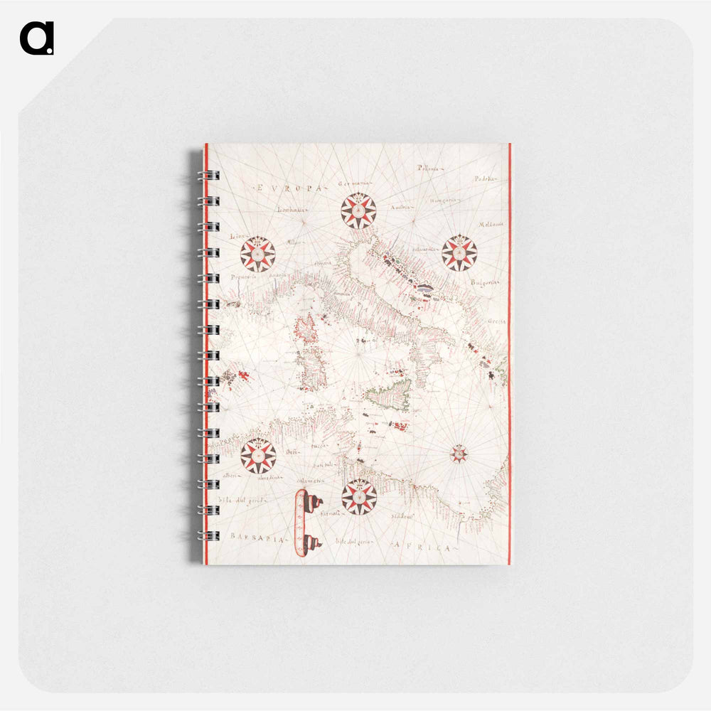 Portolan atlas of the Mediterranean Sea, western Europe, and the northwest coast of Africa - アンティーク地図 Memo.