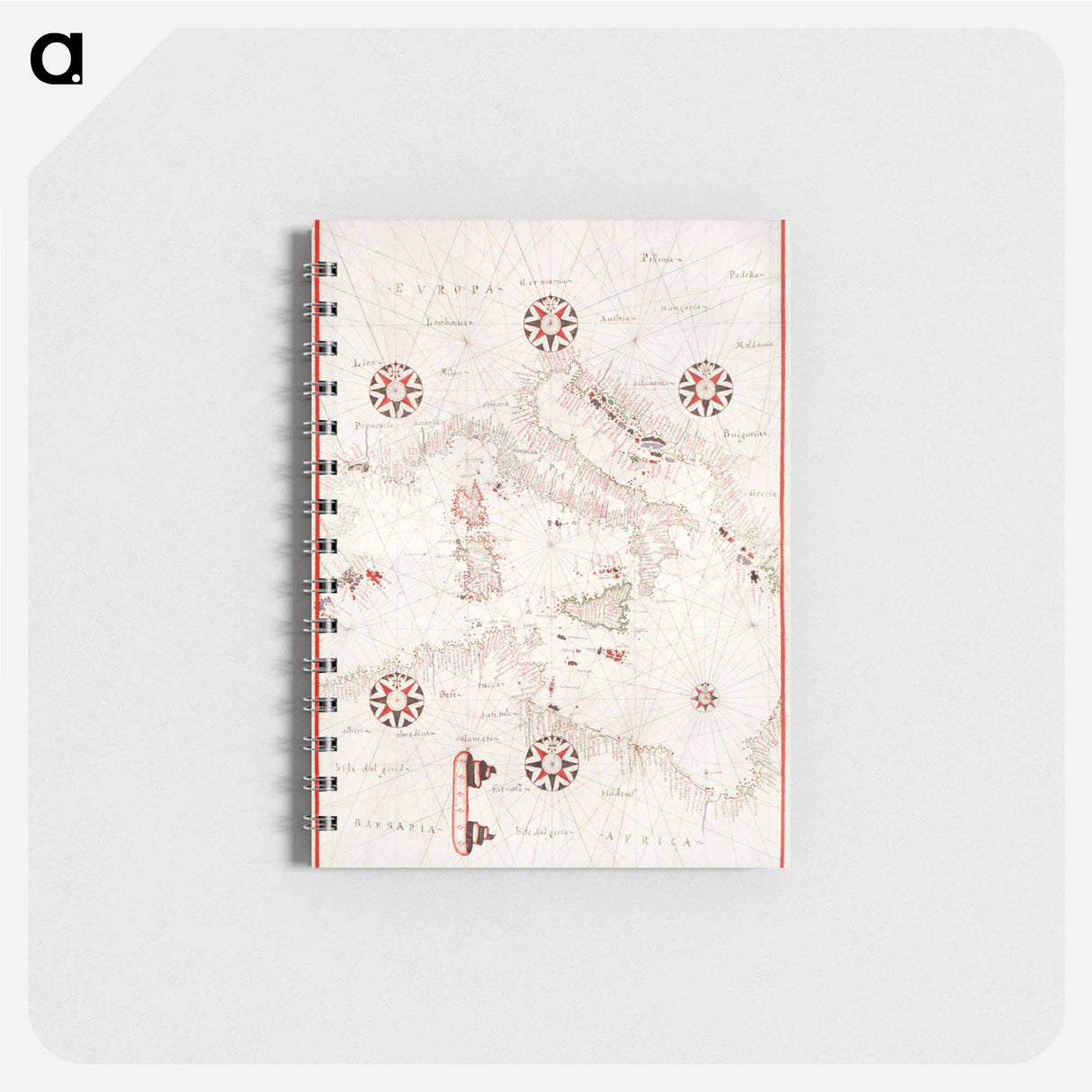 Portolan atlas of the Mediterranean Sea, western Europe, and the northwest coast of Africa - アンティーク地図 Memo.