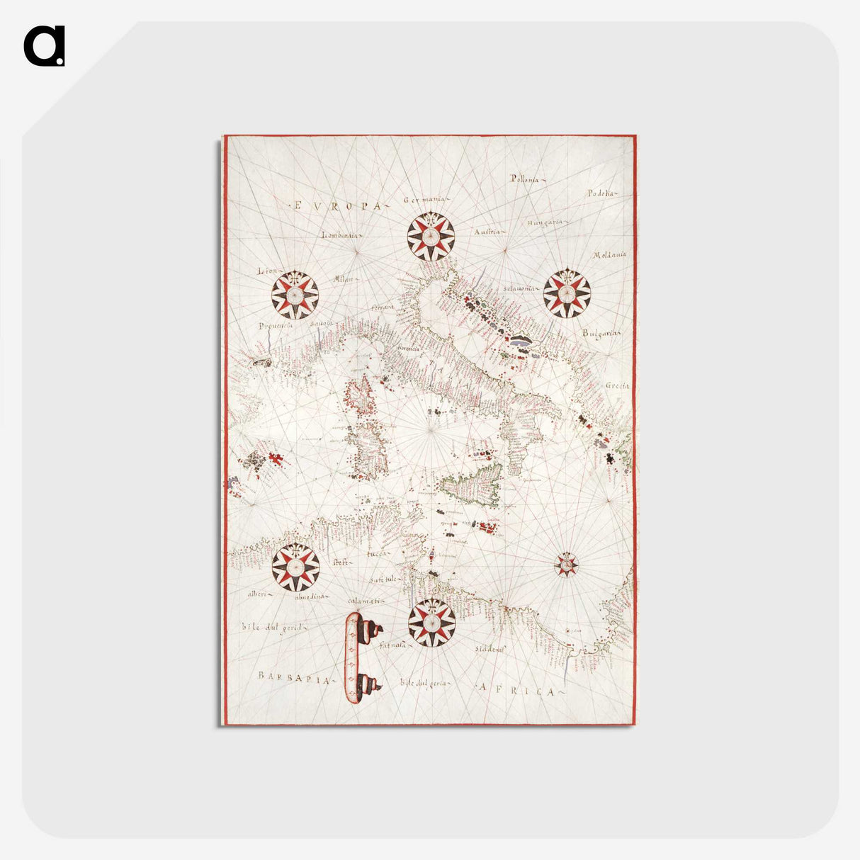 2-54_Antique-Maps_postcard
