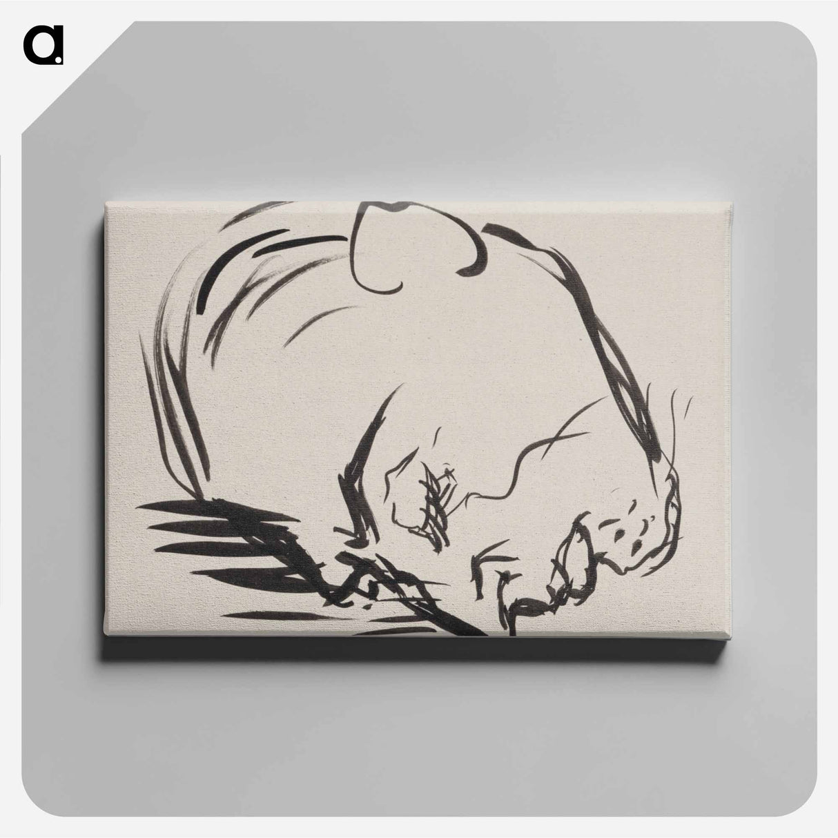 Sketchbook 9 head of a man - アーノルド ピーター ワイズ クビンチャン Canvas.