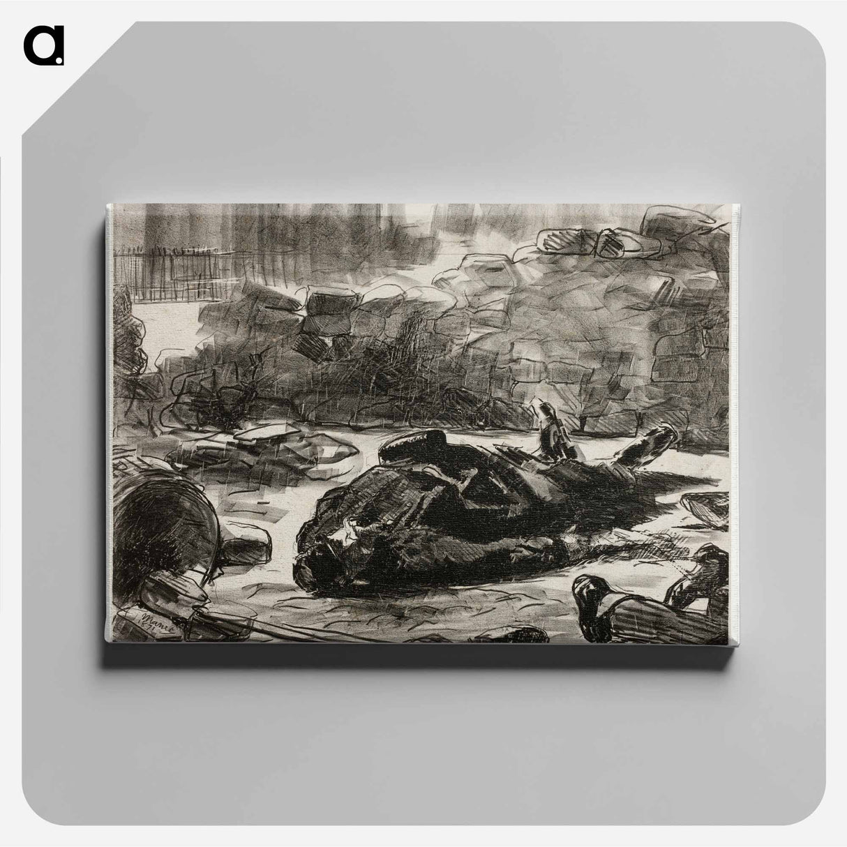 アートパネル-Civil War - エドゥアール マネ Canvas.