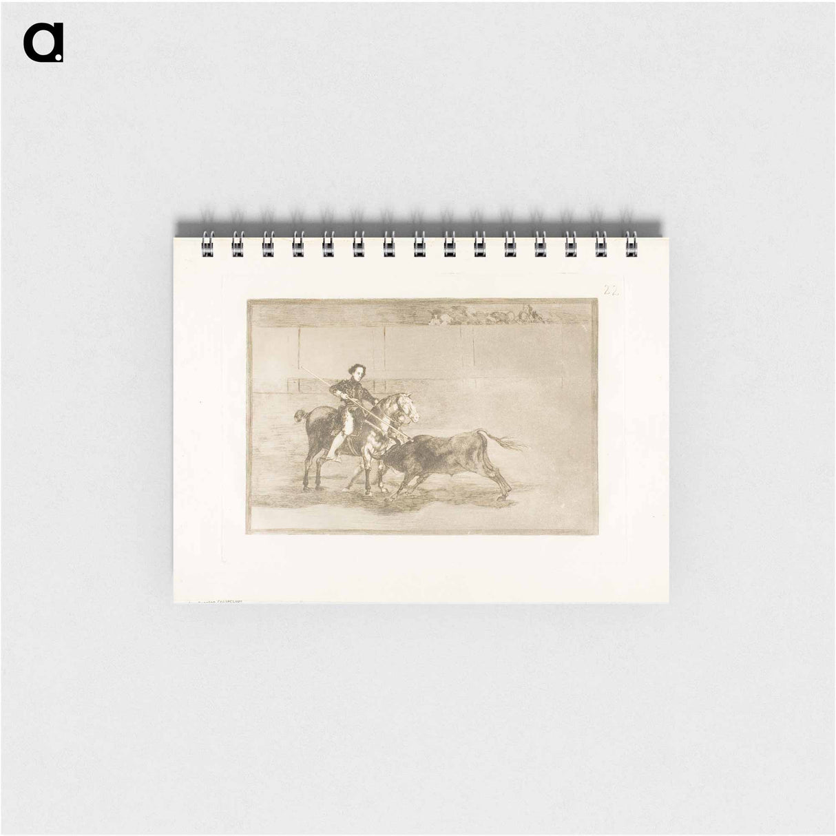 Manly courage of the celebrated Pajuelera in the ring at Saragossa - フランシスコ デ ゴヤ Memo.