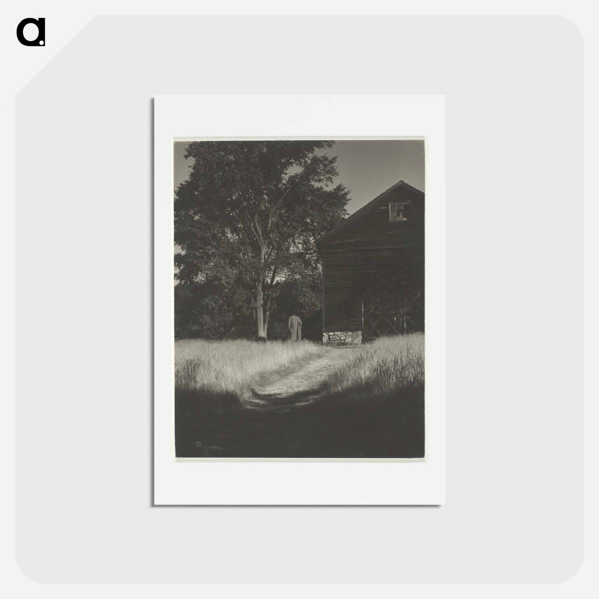 アートポストカード-Barn, Lake George - アルフレッド スティーグリッツ Postcard.