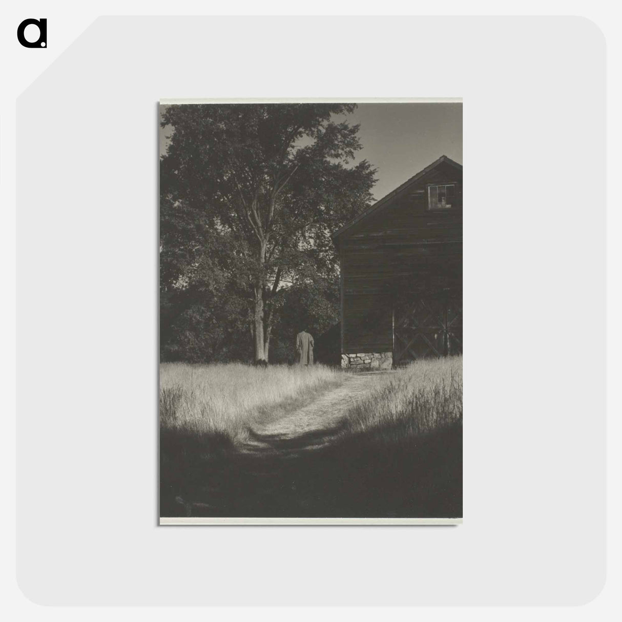 アートポストカード-Barn, Lake George - アルフレッド スティーグリッツ Postcard.