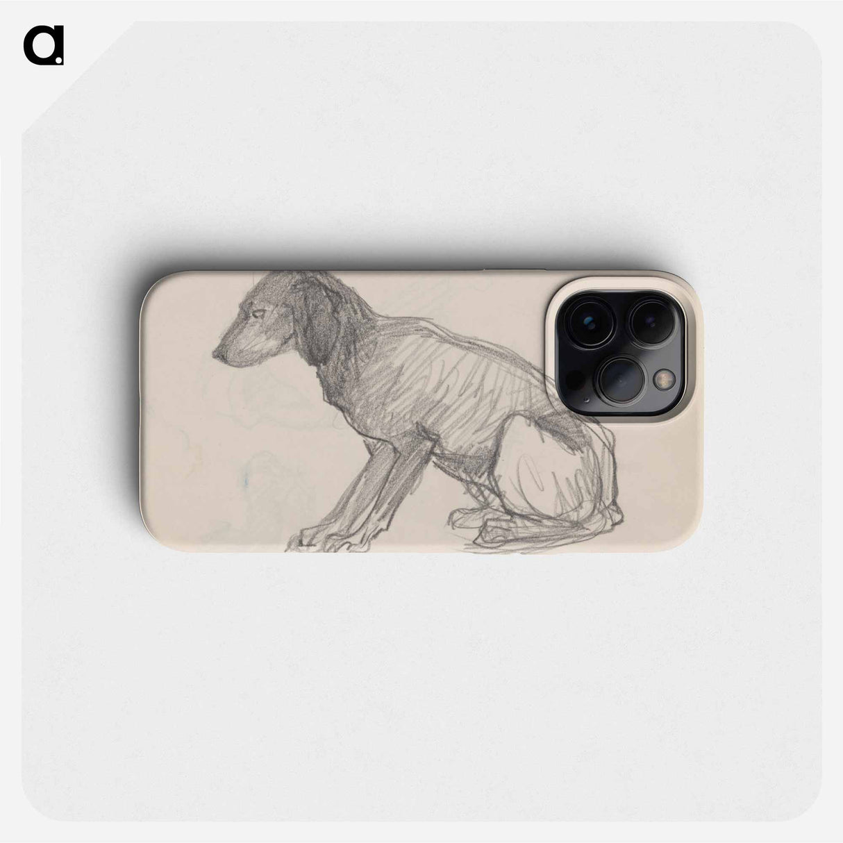 Sketchbook 14 dog - アーノルド ピーター ワイズ クビンチャン Phone Case.