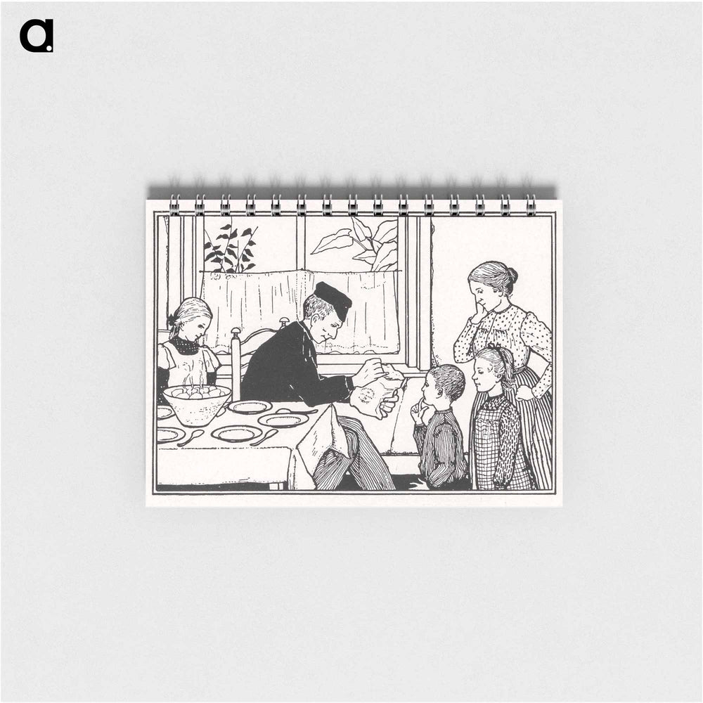 Family in a dining room - ユリー デ フラーハ Memo.