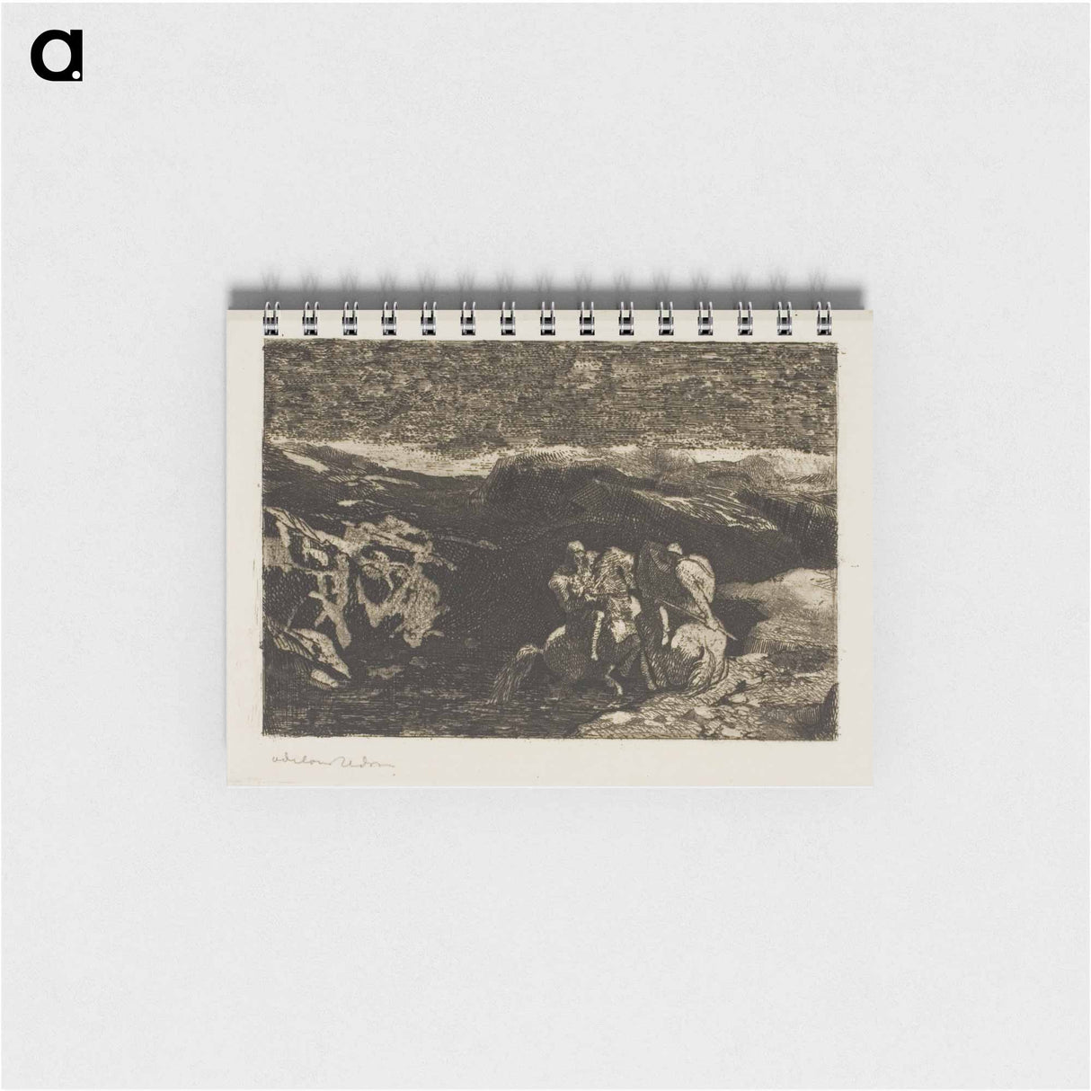 Horsemen in Combat - オディロン ルドン Memo.