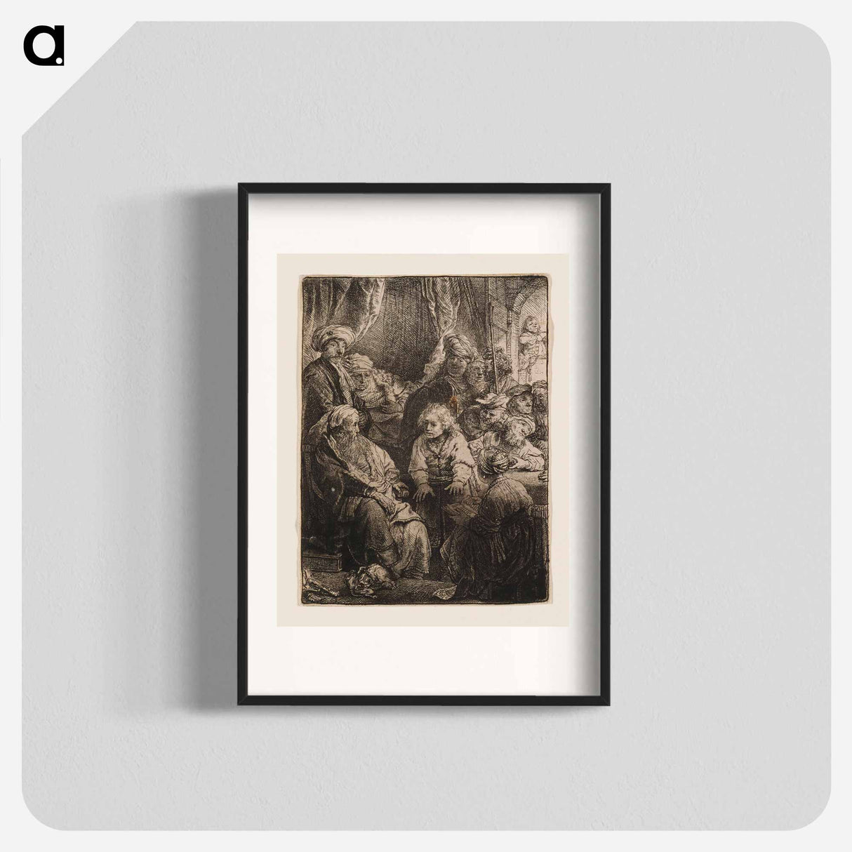 Joseph Telling His Dreams - レンブラント ファン レイン Poster.