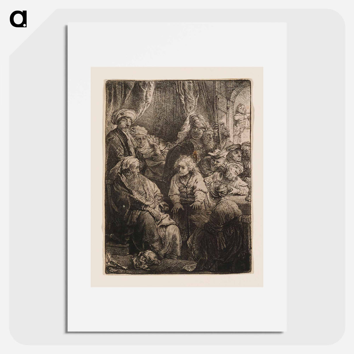 Joseph Telling His Dreams - レンブラント ファン レイン Poster.