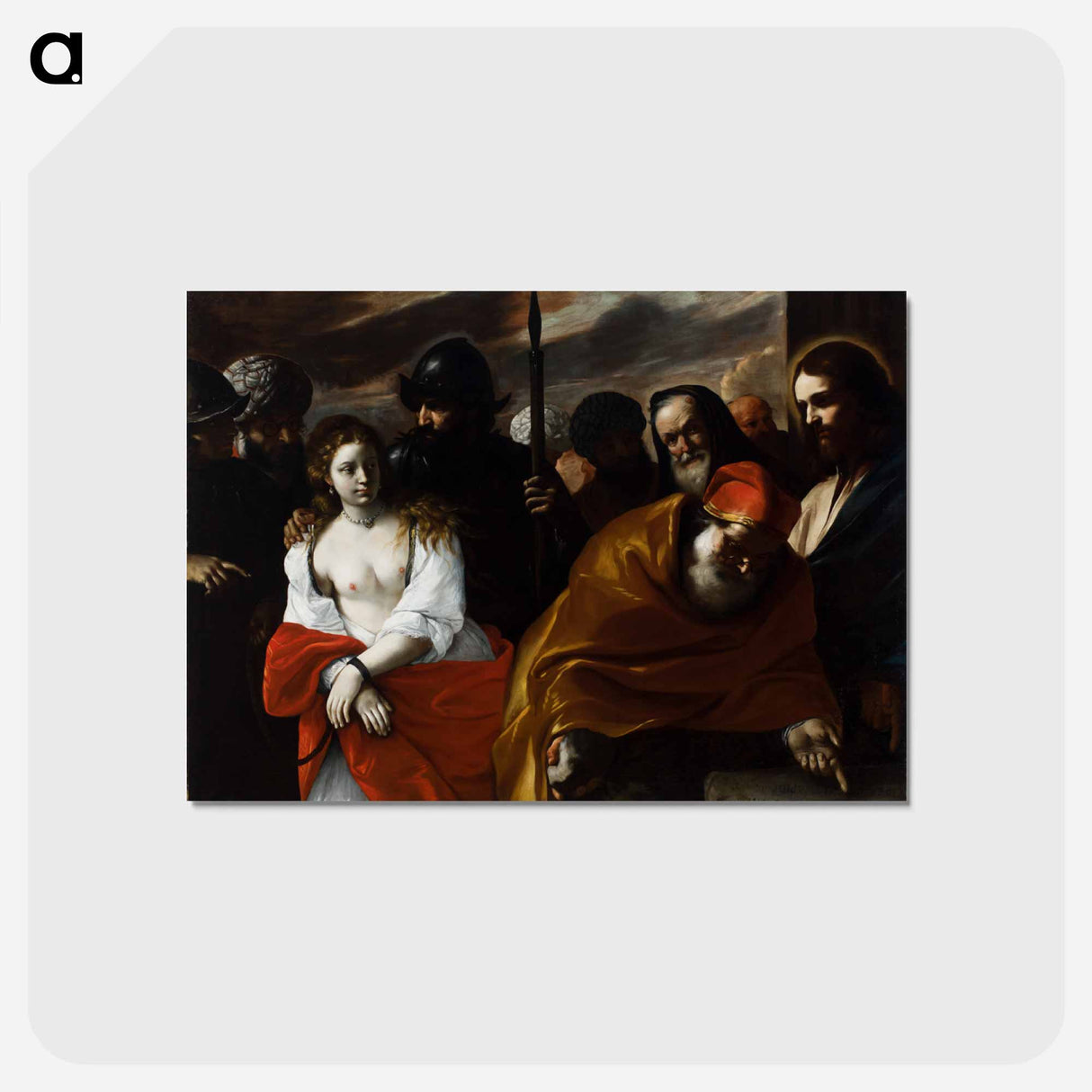 アートポストカード-Christ and the Woman Taken in Adultery
- セントルイス美術館 Postcard.