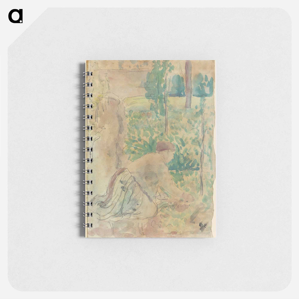 Woman Working in a Garden - カミーユ ピサロ Memo.