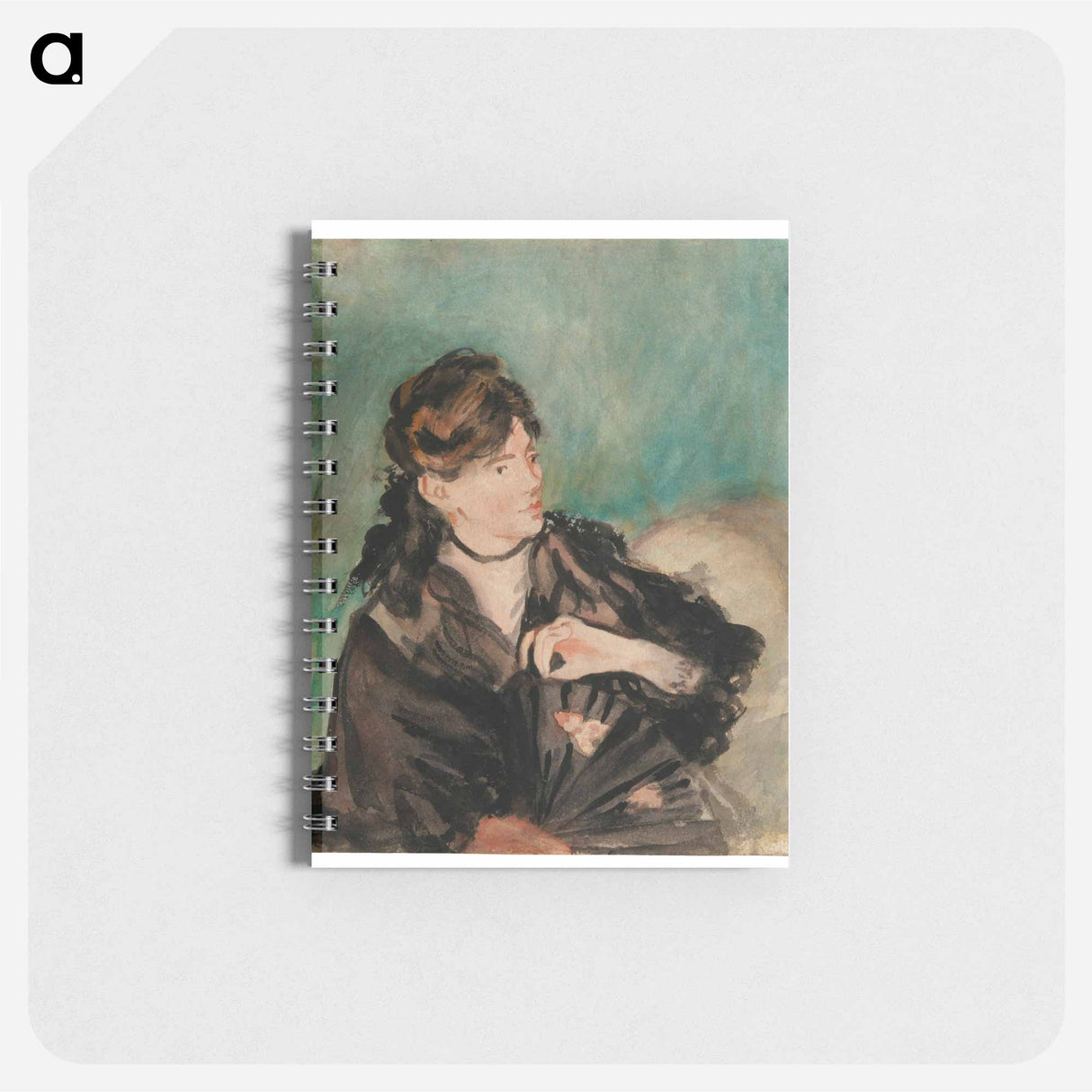 Portrait of Berthe Morisot with a Fan - エドゥアール マネ Memo.
