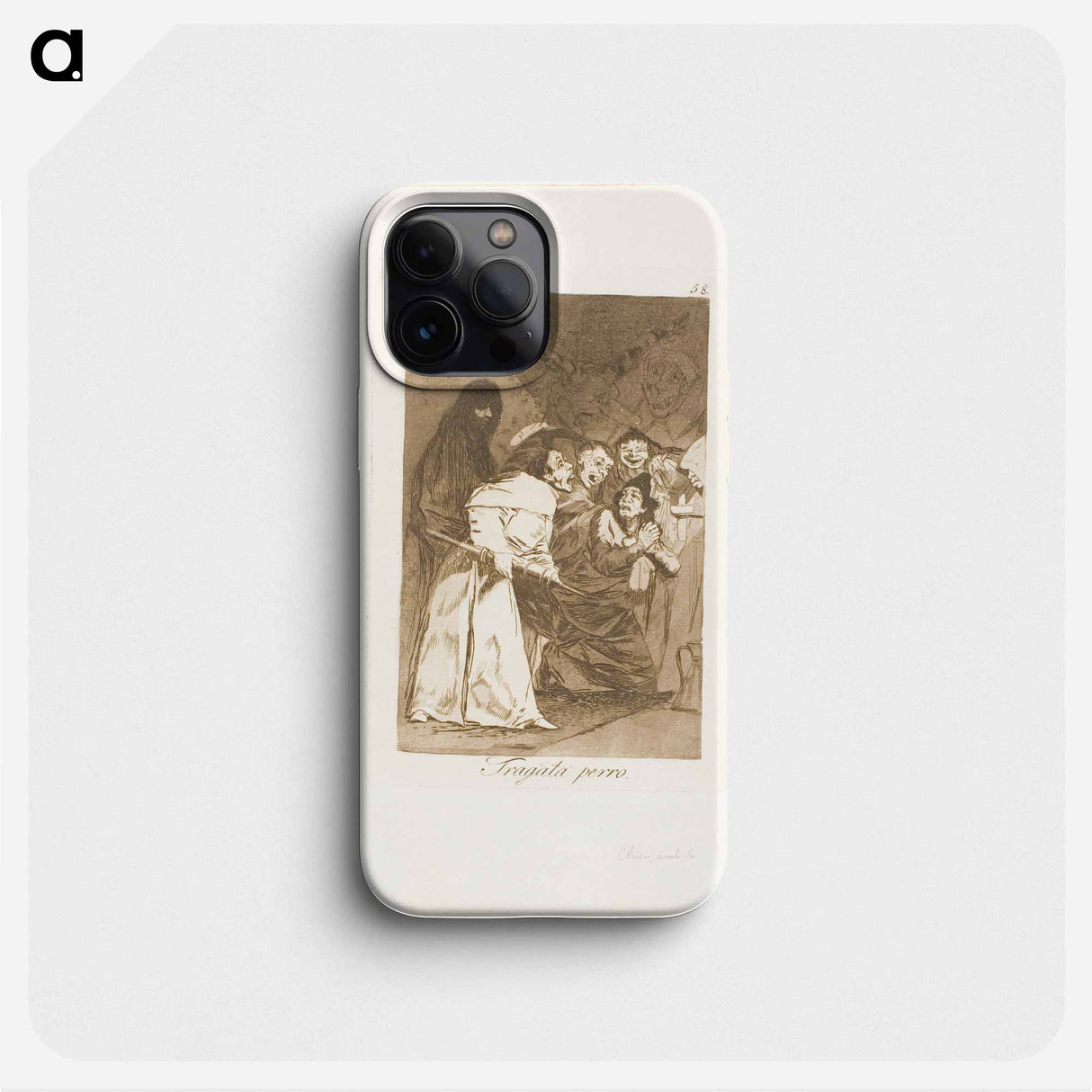 Swallow it, dog, plate 58 from Los Caprichos - フランシスコ デ ゴヤ Phone Case.