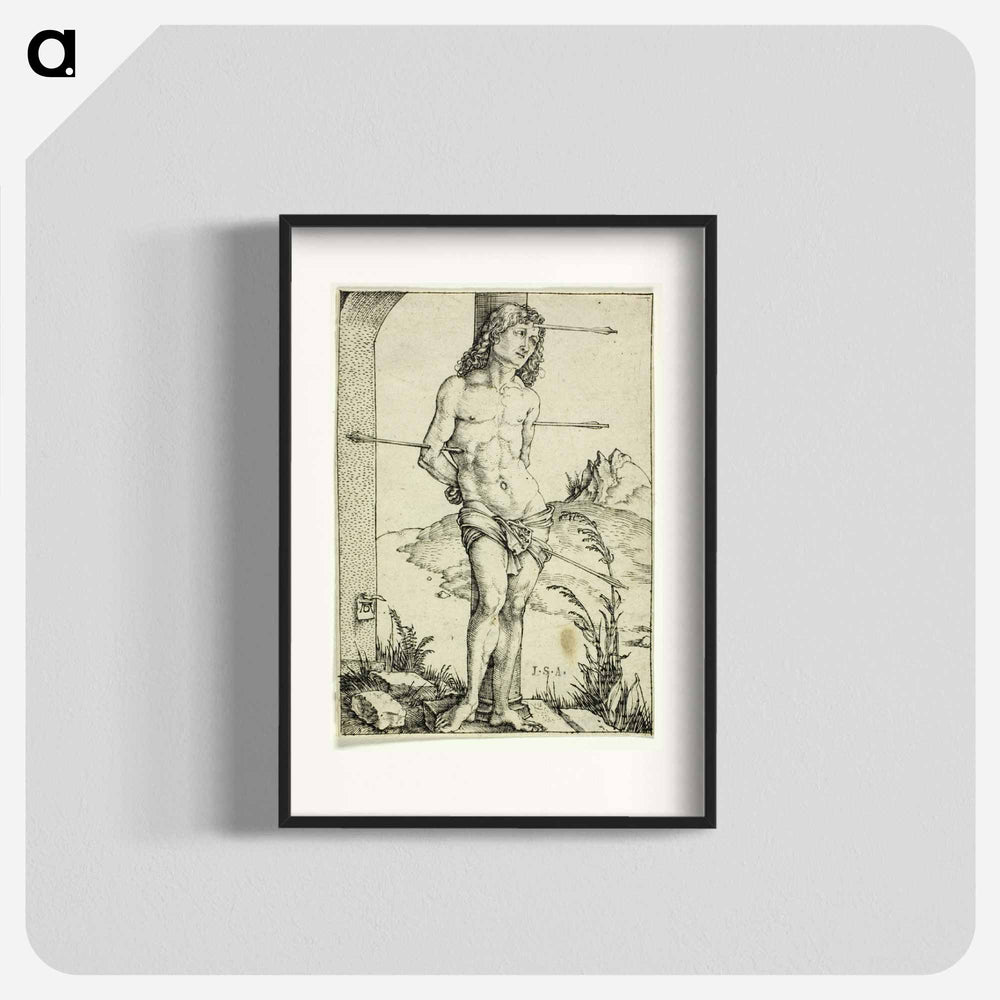 St. Sebastian at the Column - アルブレヒト デューラー Poster.