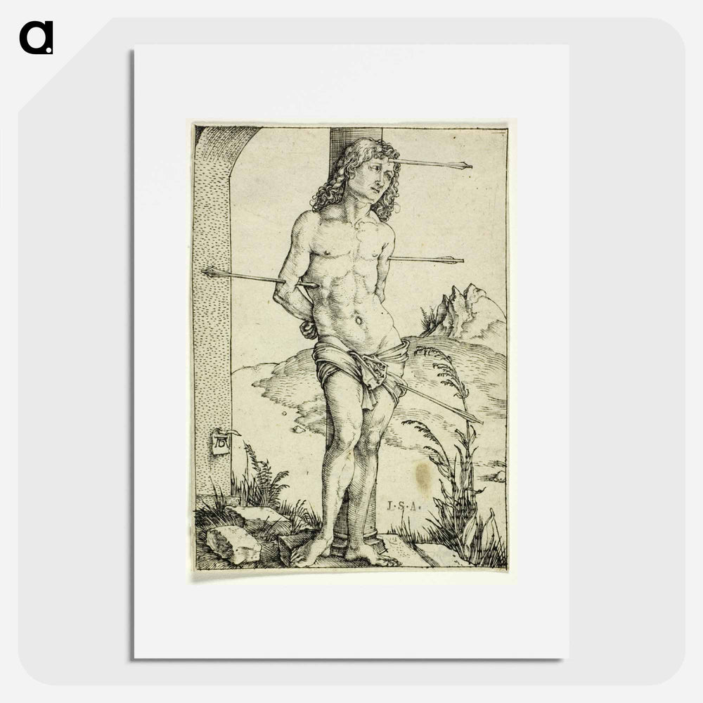 St. Sebastian at the Column - アルブレヒト デューラー Poster.