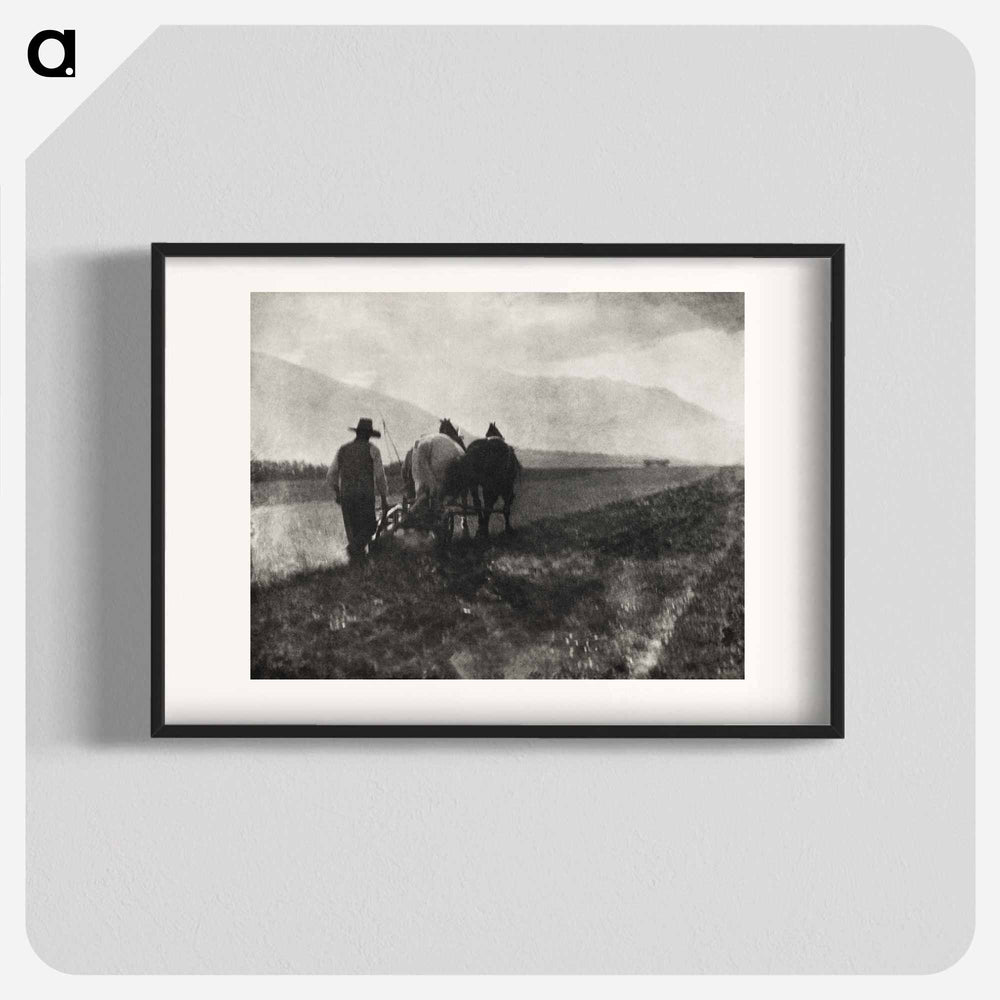 Ploughing - アルフレッド スティーグリッツ Poster.