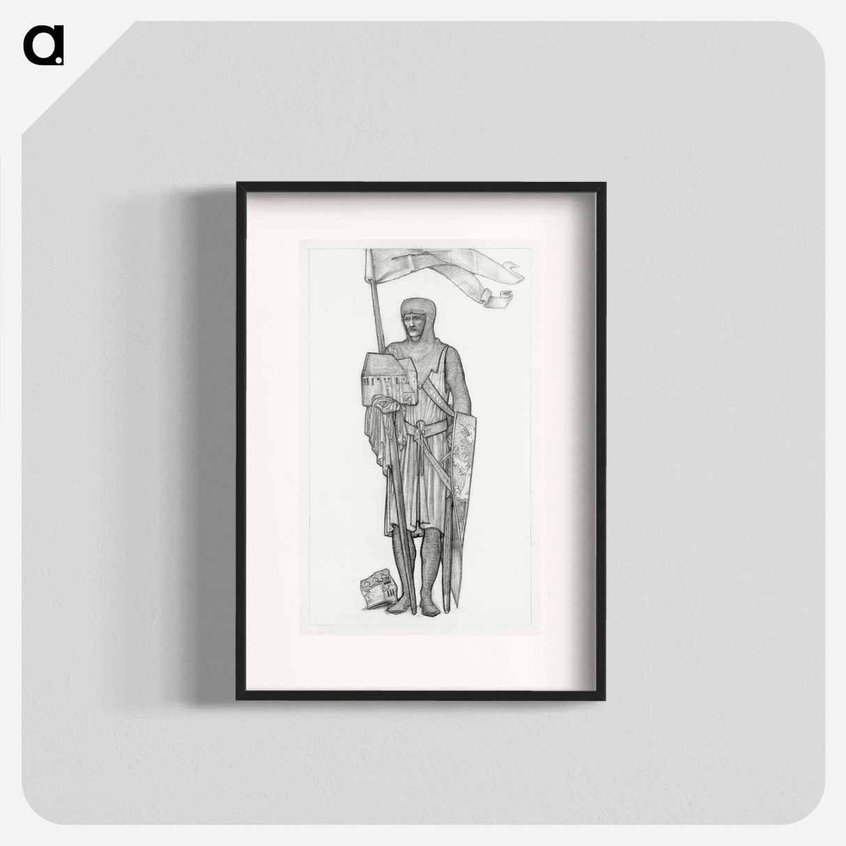 David of Scotland, Earl of Huntingdon - エドワード バーン ジョーンズ Poster.