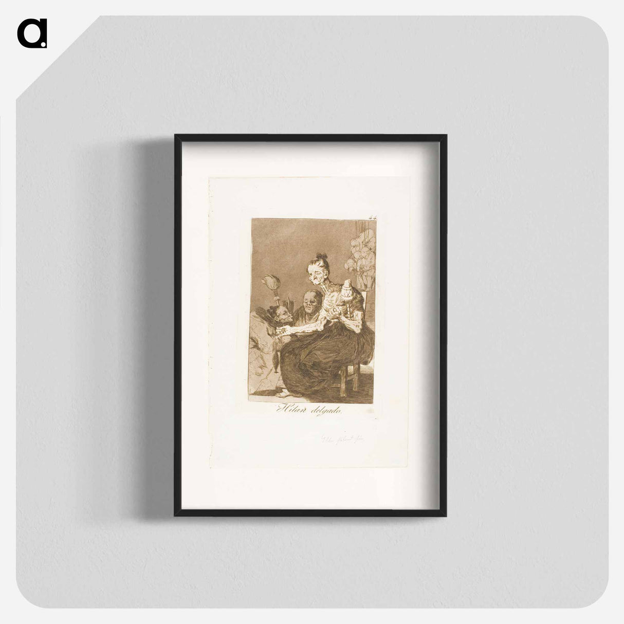 They Spin Finely - Francisco de Goya Poster.