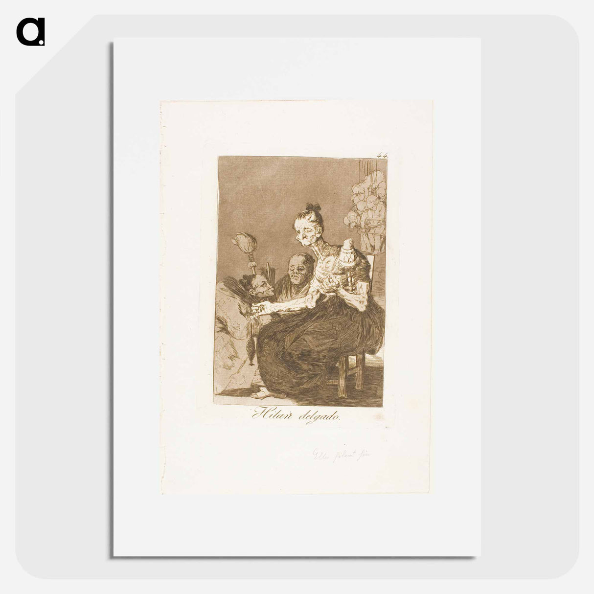 They Spin Finely - Francisco de Goya Poster.