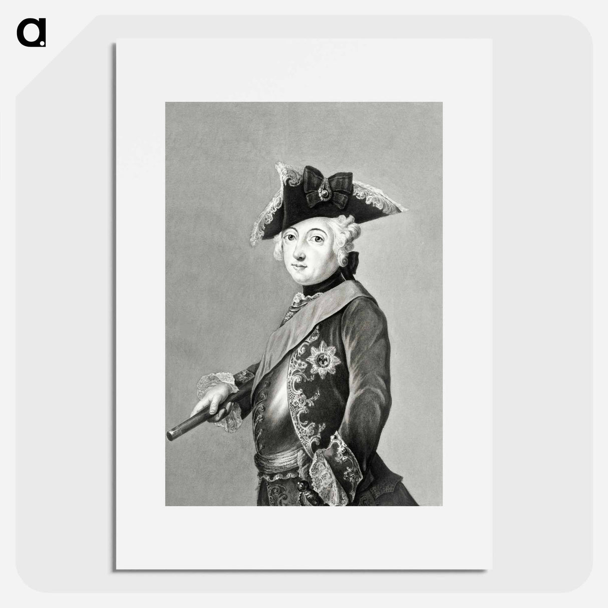 Portrait of Friedrich Wilhelm III - ジャン ベルナール Poster.