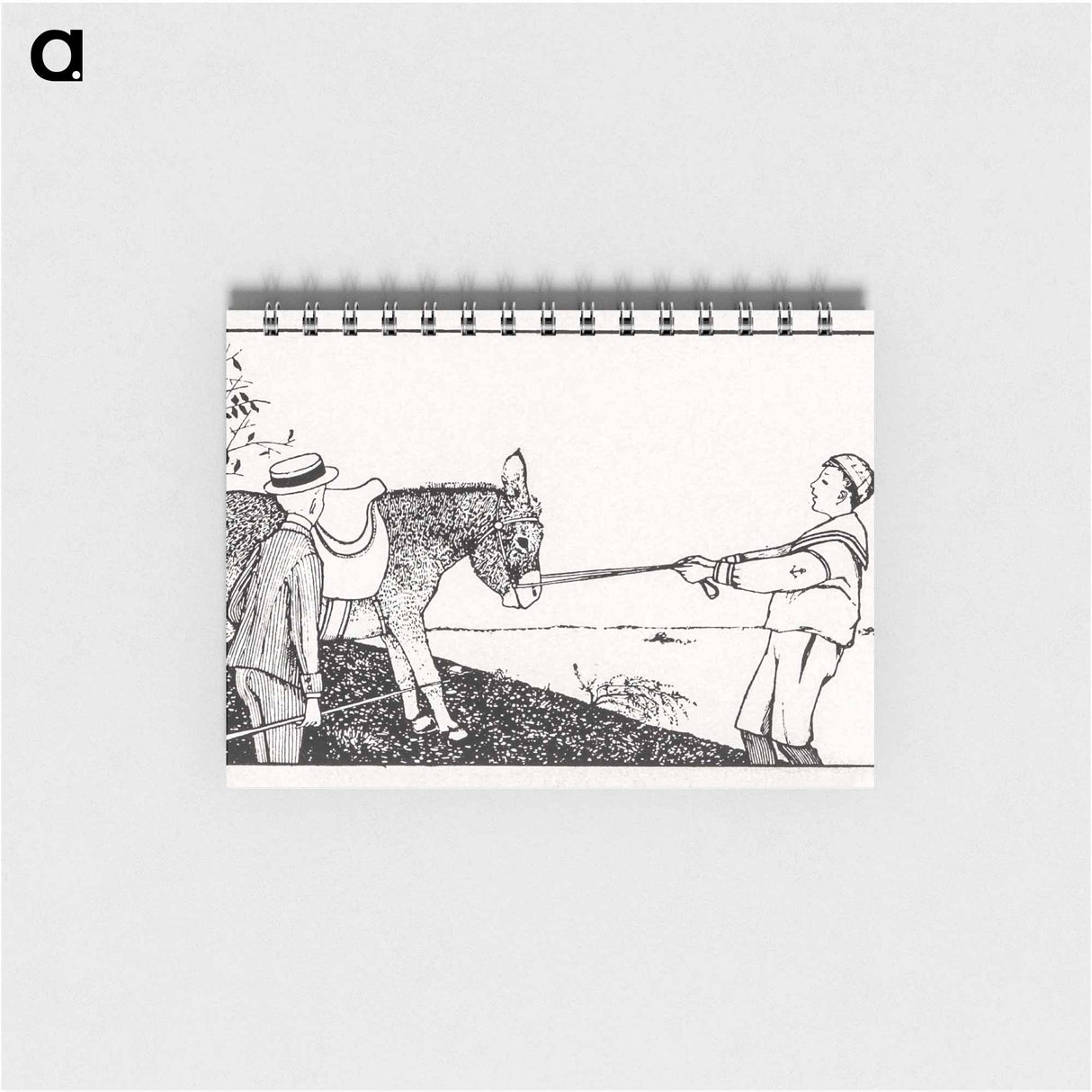 Two boys and a donkey - ユリー デ フラーハ Memo.