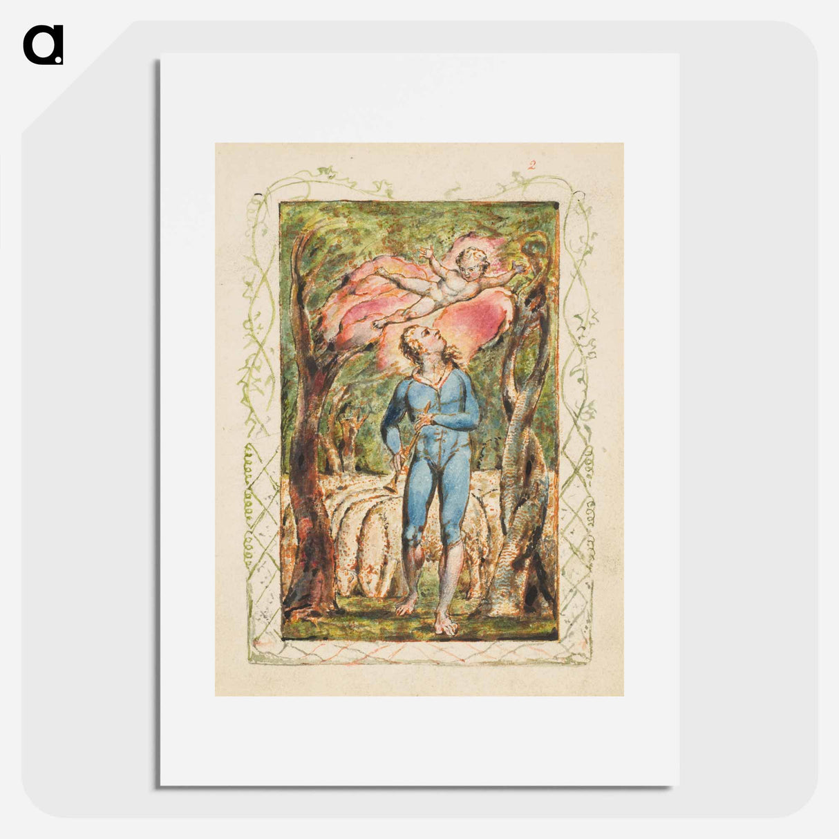 Songs of Innocence: Frontispiece - William Blake Poster.
