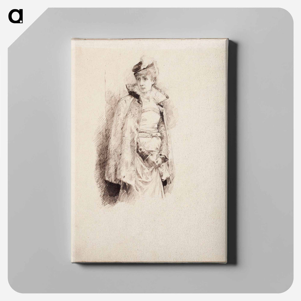 (unknown) part of a sketchbook - アルバート エーデルフェルト Canvas.