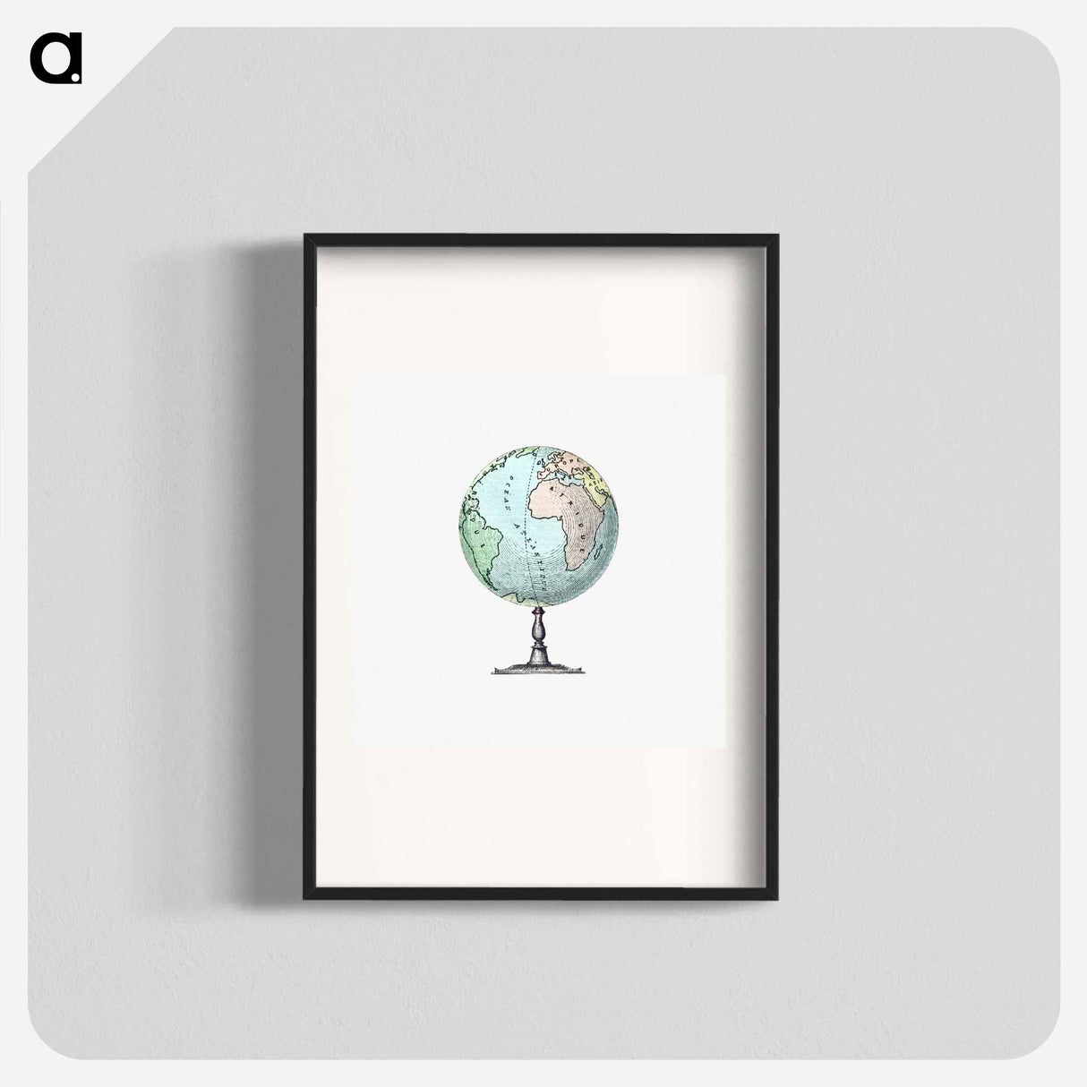 Vintage Victorian style atlas engraving - アンティーク地図 Poster.