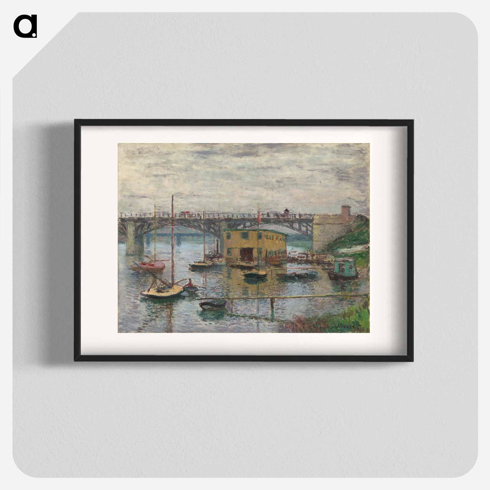 Bridge at Argenteuil on a Gray Day - Claude Monet Poster.