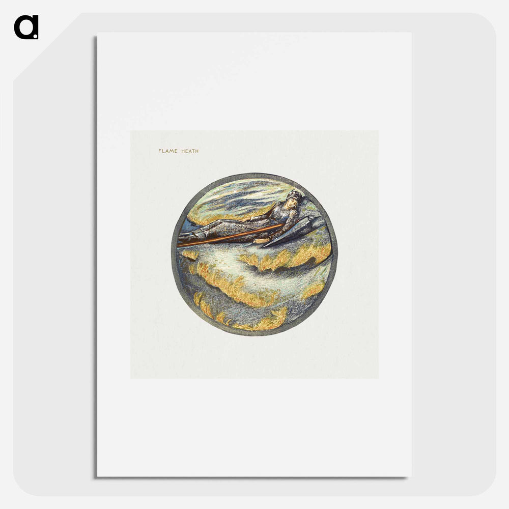 Flame Heath from The Flower Book - エドワード バーン ジョーンズ Poster.