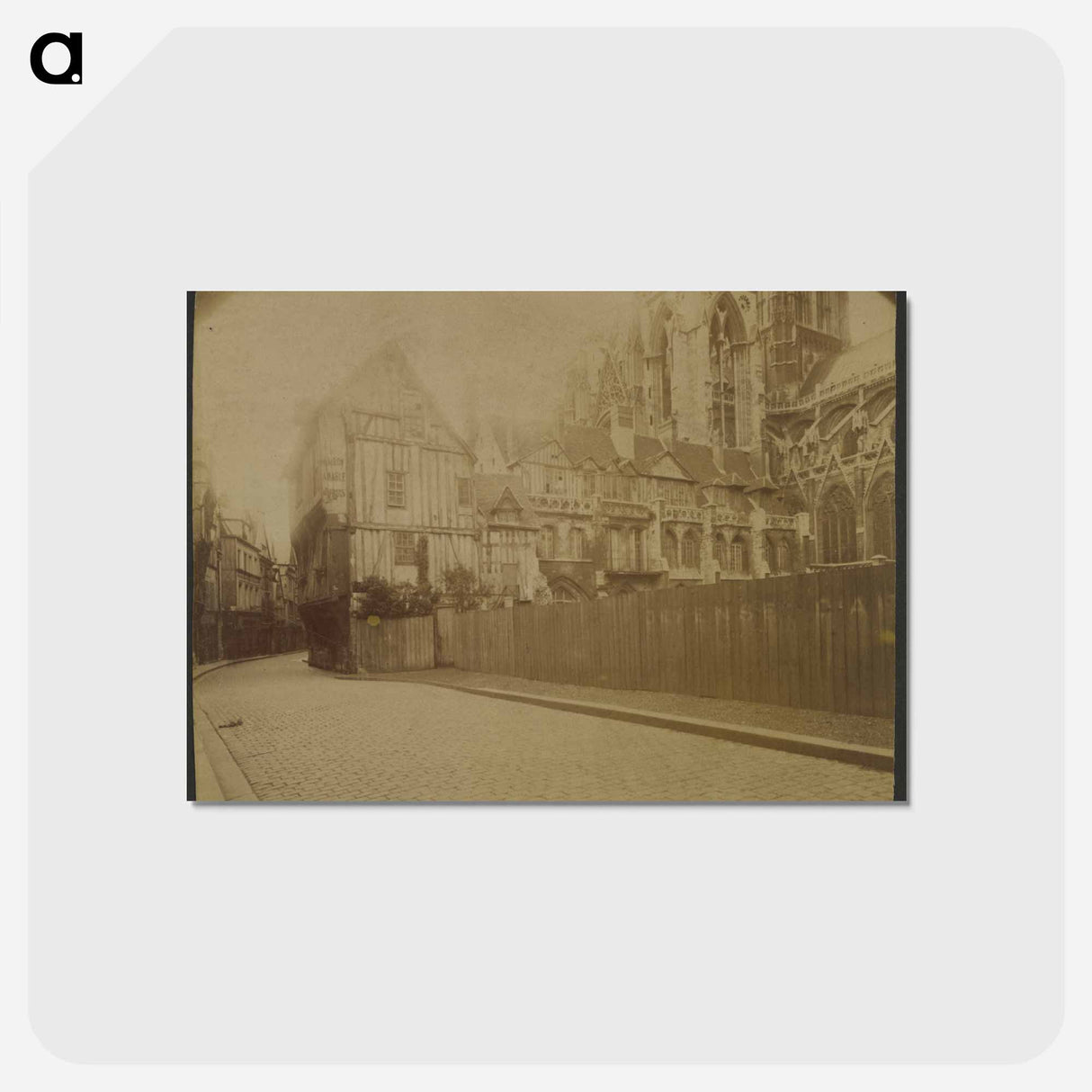 アートポストカード-Rouen, Coin de la Rue Saint-Romain, La Maîtrise
- ウジェーヌ アジェ Postcard.