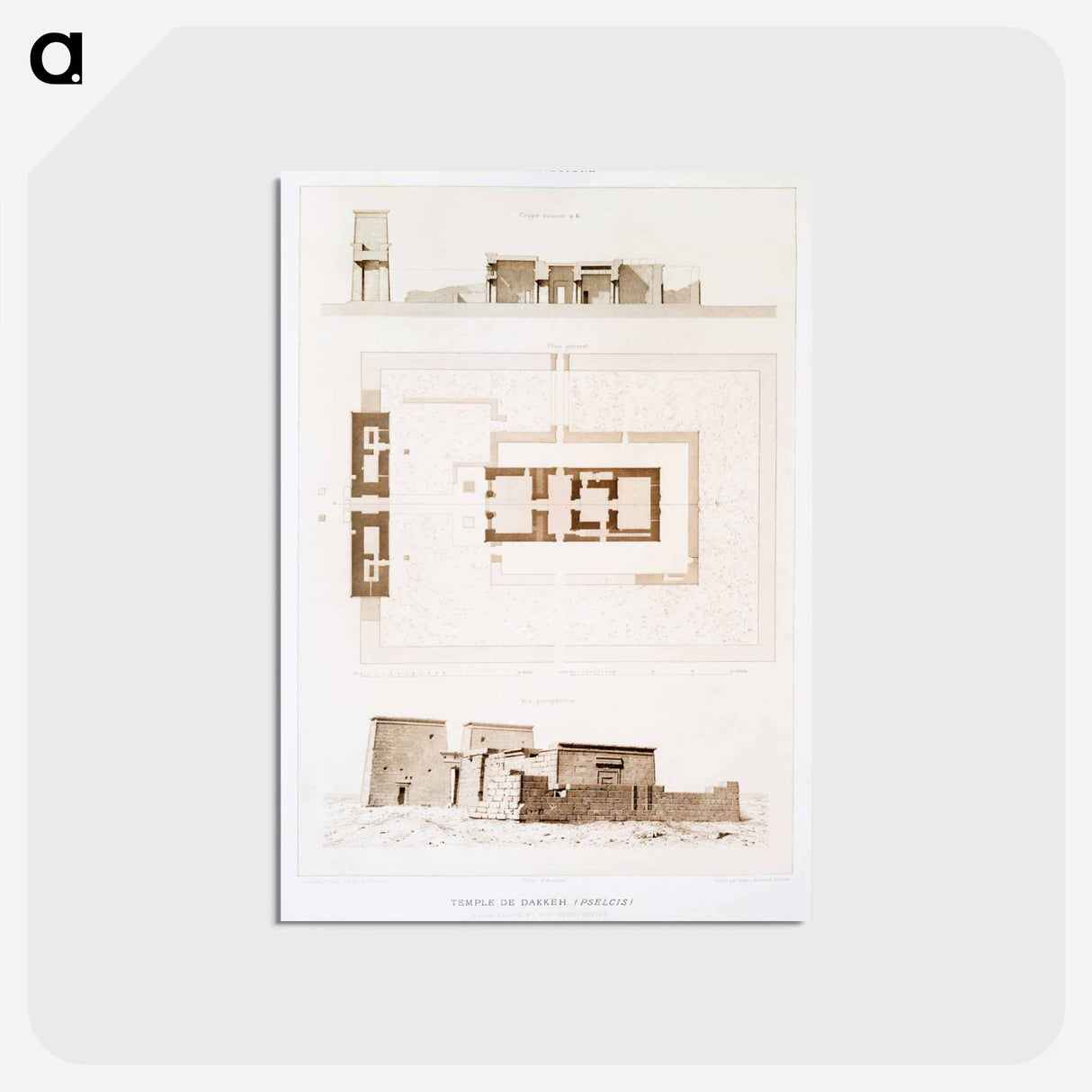 アートポストカード-Temple of Dakka
- エジプト美術史 Postcard.