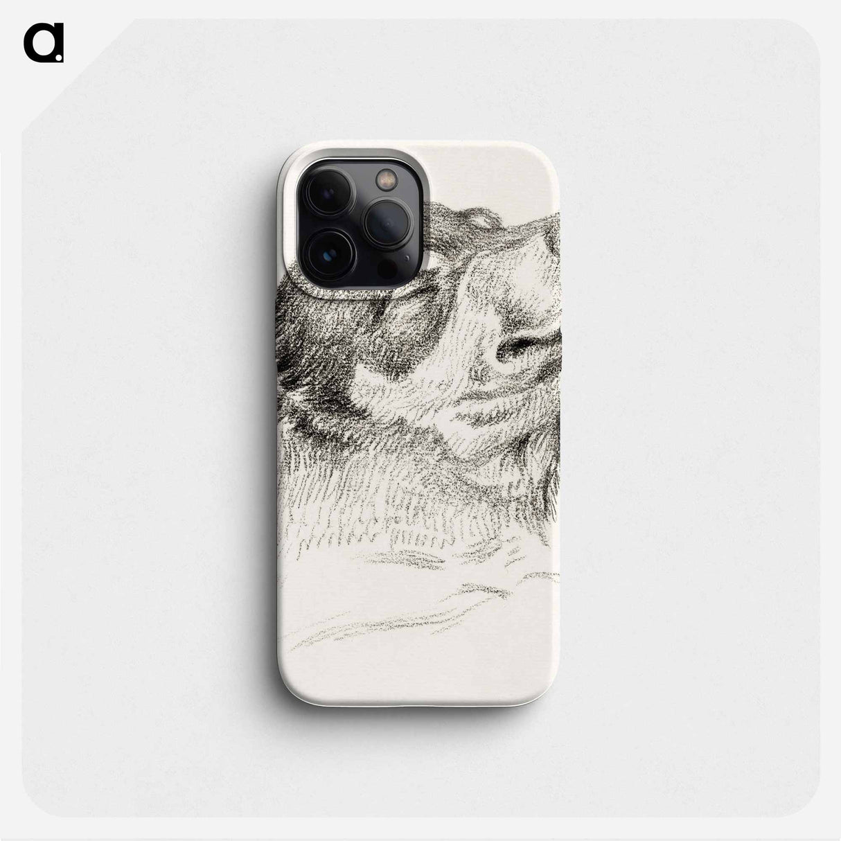 Head of a sleeping dog - ジャン ベルナール Phone Case.