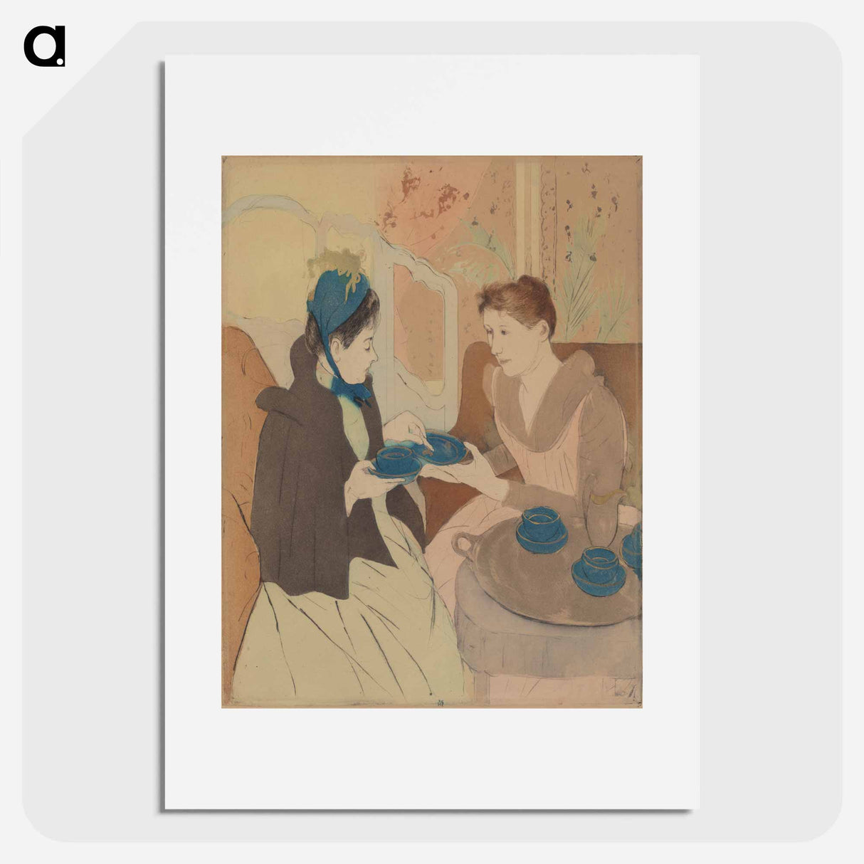 アートポスター-Afternoon Tea Party - メアリー カサット Poster.