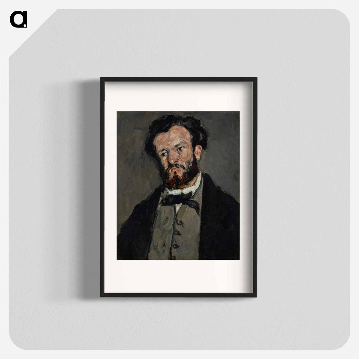 Portrait of Anthony Valabrègue - ポール セザンヌ Poster.