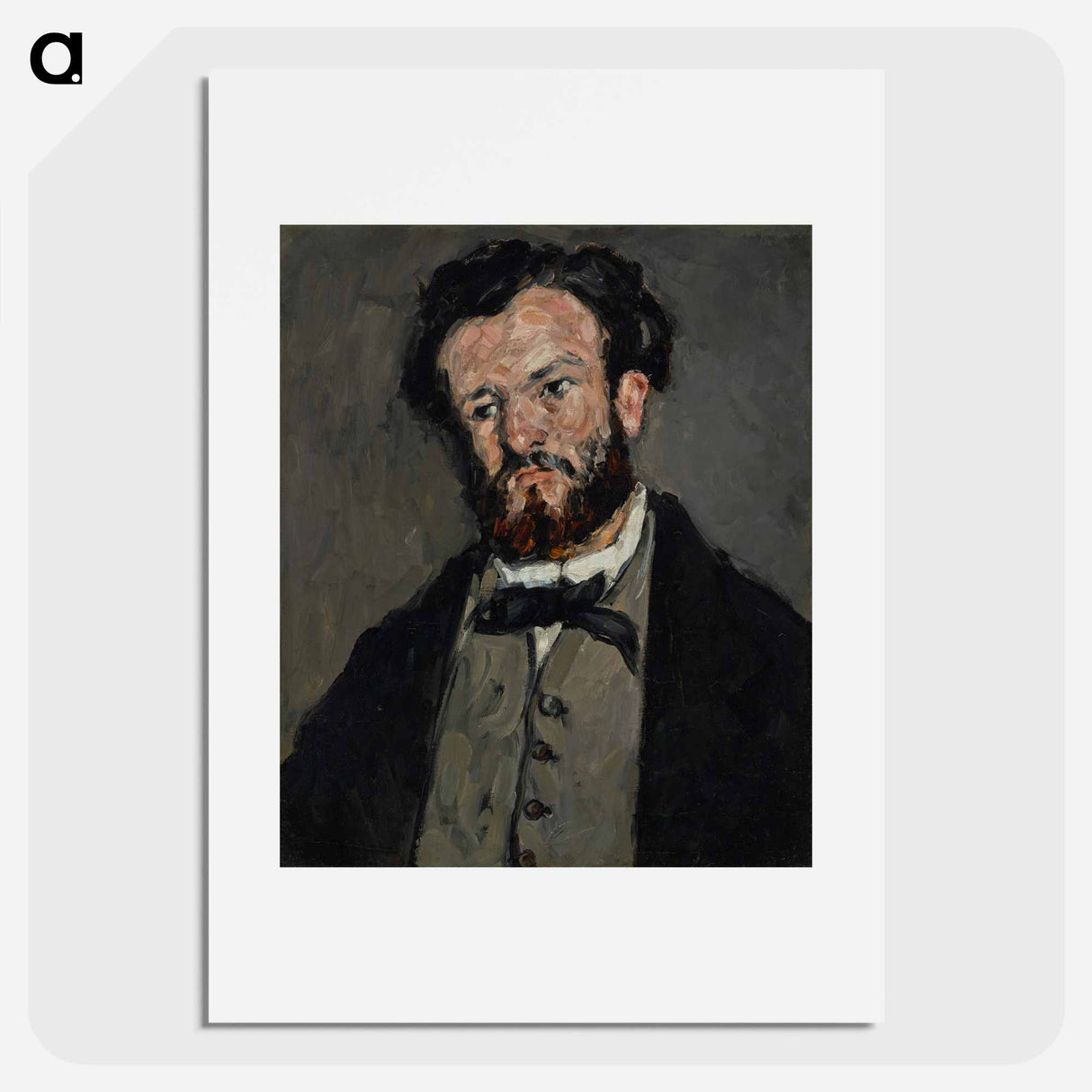 Portrait of Anthony Valabrègue - ポール セザンヌ Poster.