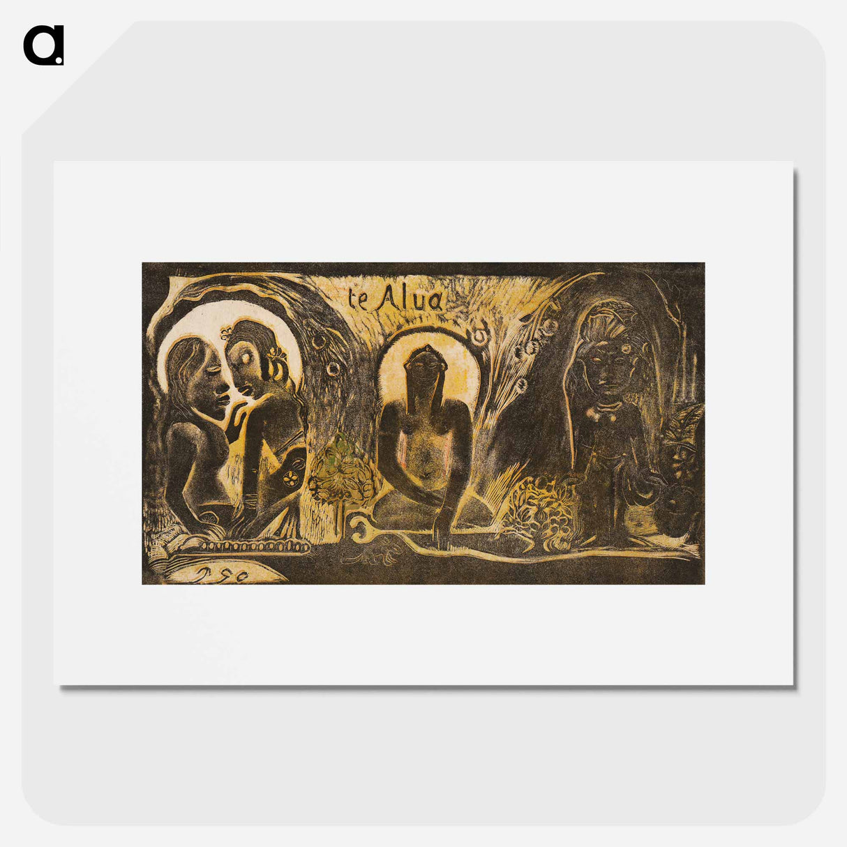 The God (Te atua) - Paul Gauguin Poster.