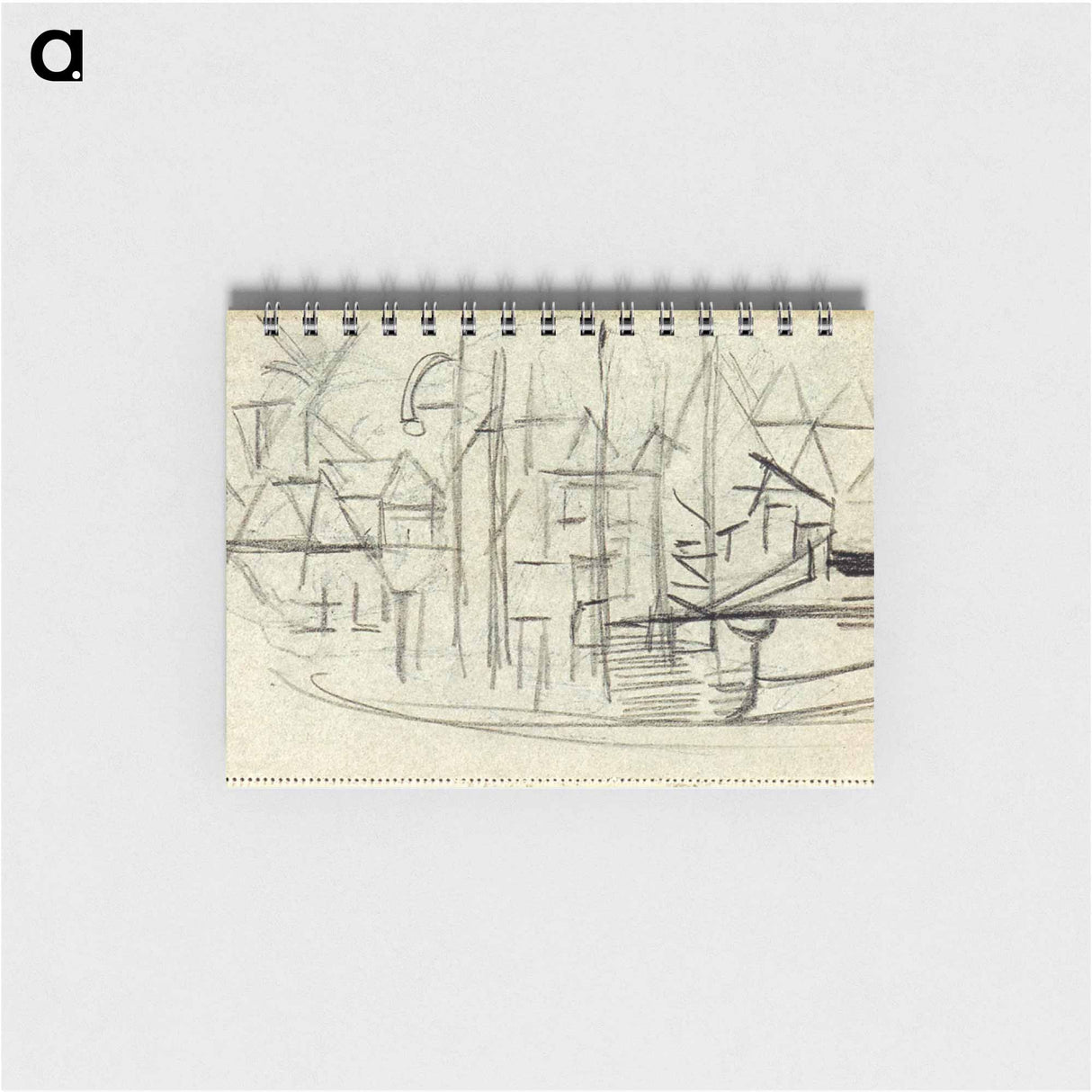 アートメモ帳-Abstracted cityscape from sketchbook 130 - テオ ファン ドゥースブルフ Memo.