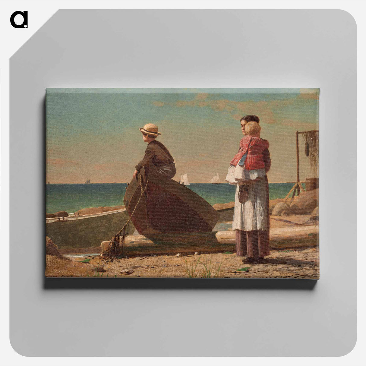 Dad's Coming - Winslow Homer Canvas.