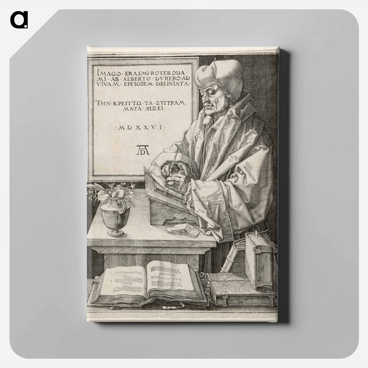 Erasmus of Rotterdam - アルブレヒト デューラー Canvas.