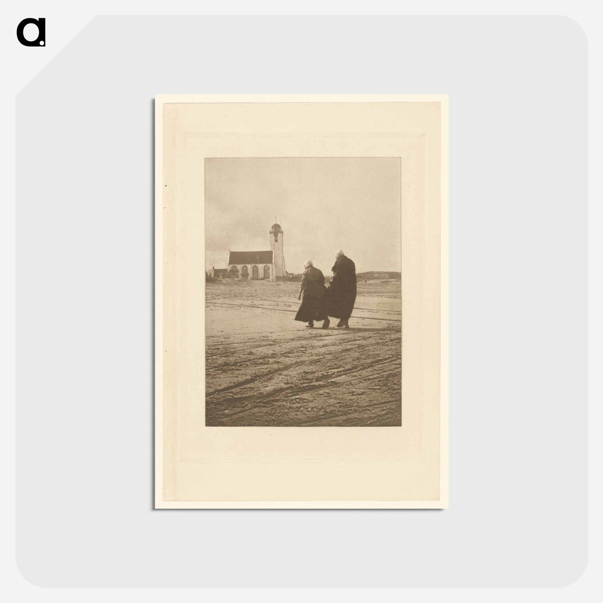 アートポストカード-Scurrying Home - The Hour of Prayer - アルフレッド スティーグリッツ Postcard.