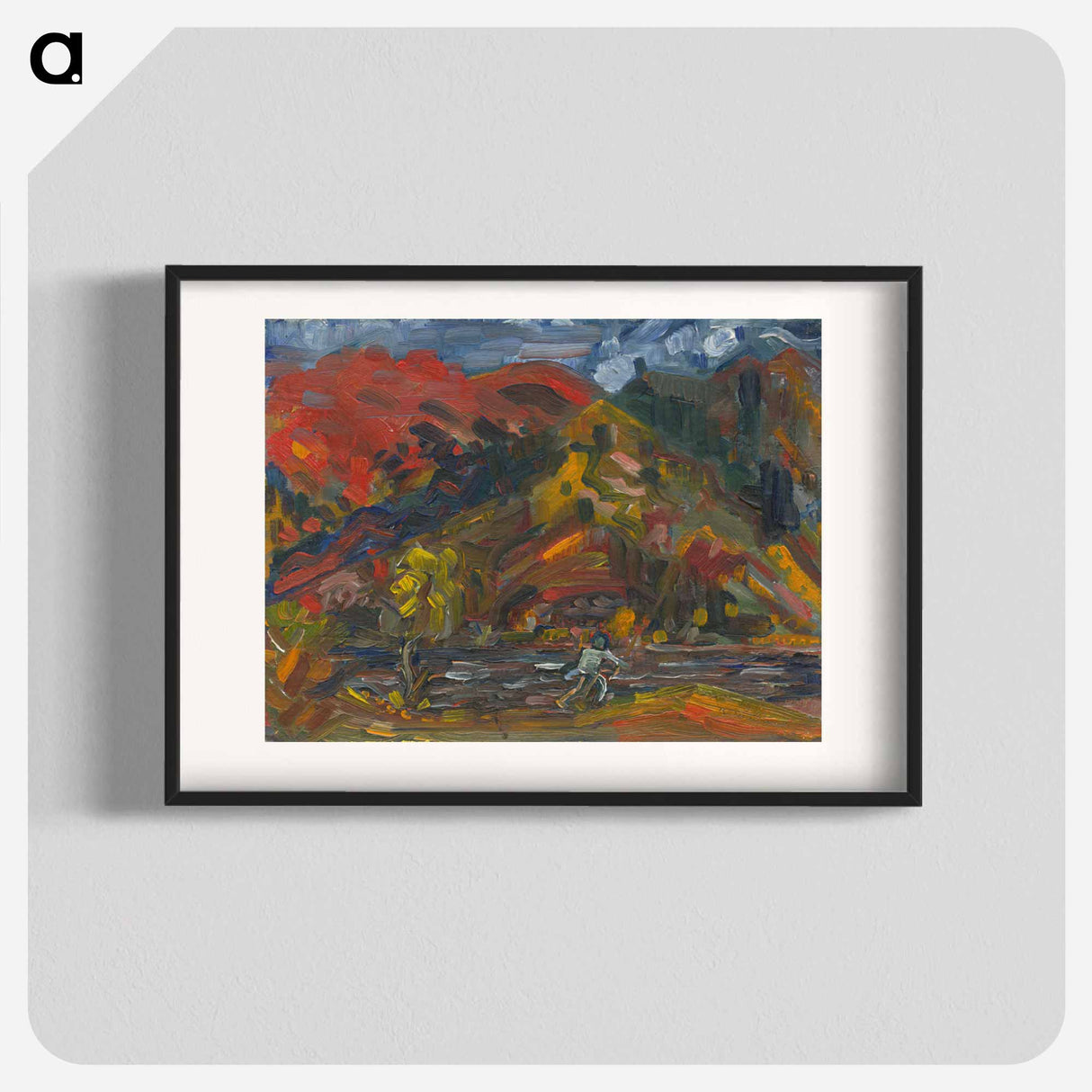 Man on the river bank - アーノルド ピーター ワイズ クビンチャン Poster.