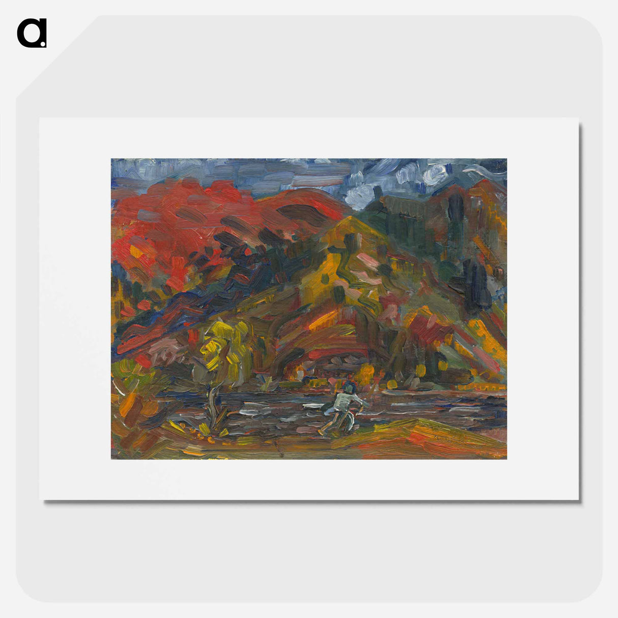 Man on the river bank - アーノルド ピーター ワイズ クビンチャン Poster.