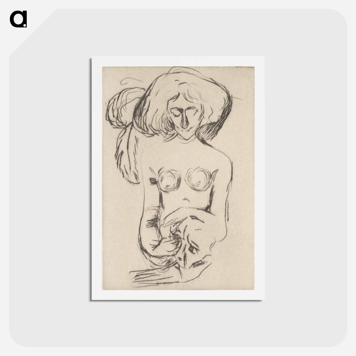 Cruelty - エドヴァルド ムンク Postcard.