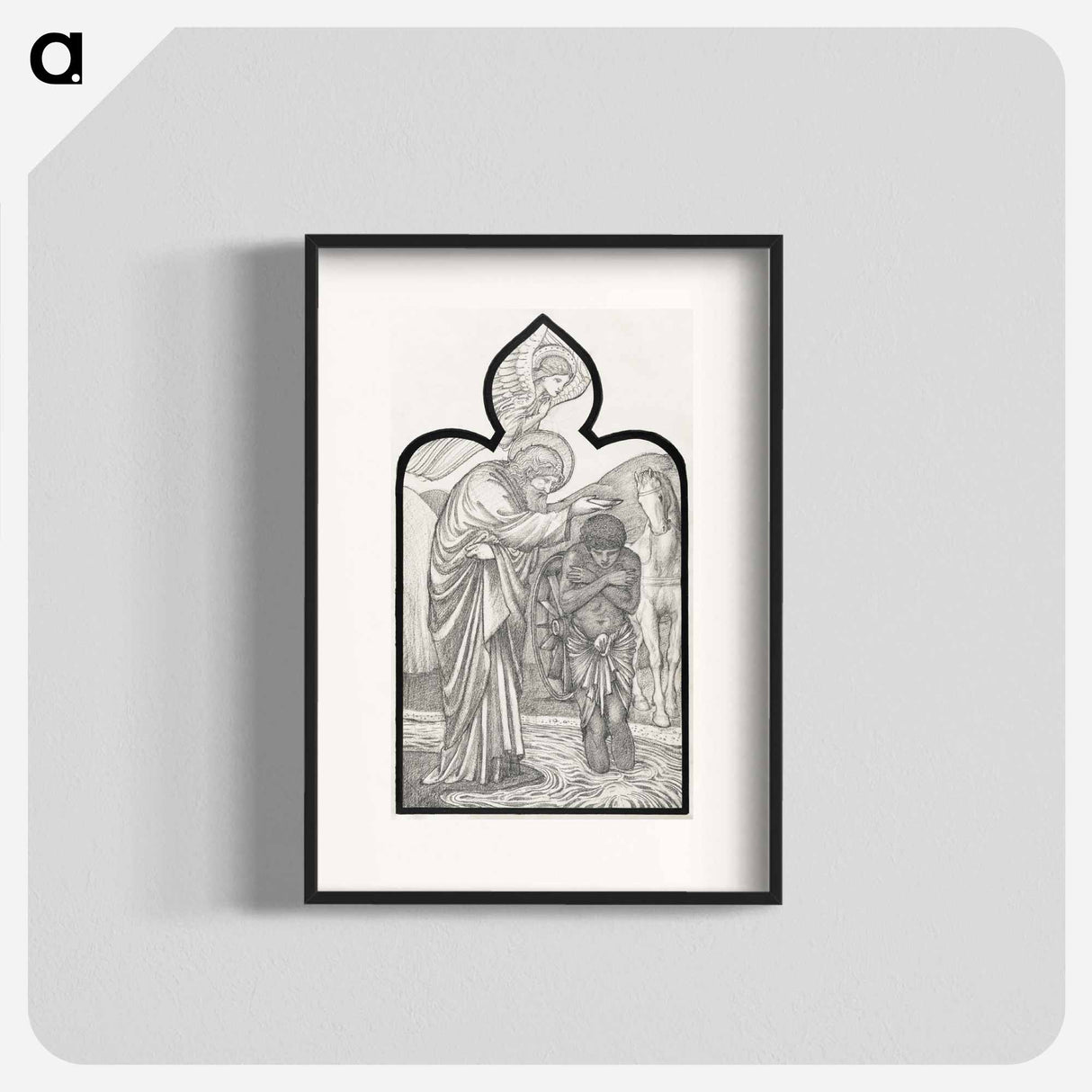 Saint Philip Baptising the Eunuch - エドワード バーン ジョーンズ Poster.