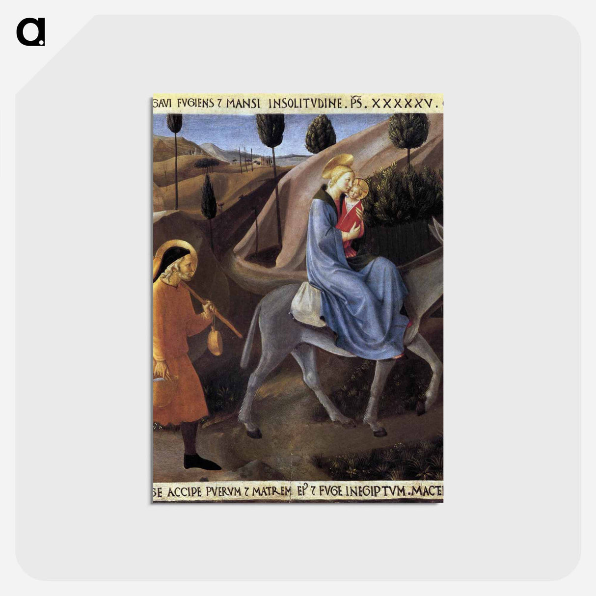 Flight into Egypt - フラ アンジェリコ Postcard.